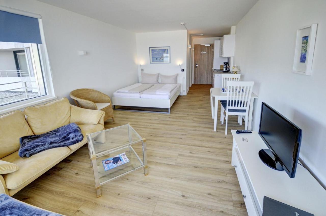 Fewo1846 Intermar - Strandbude - Studioapartment Mit Balkon Und Meerblick Gluecksburg Luaran gambar