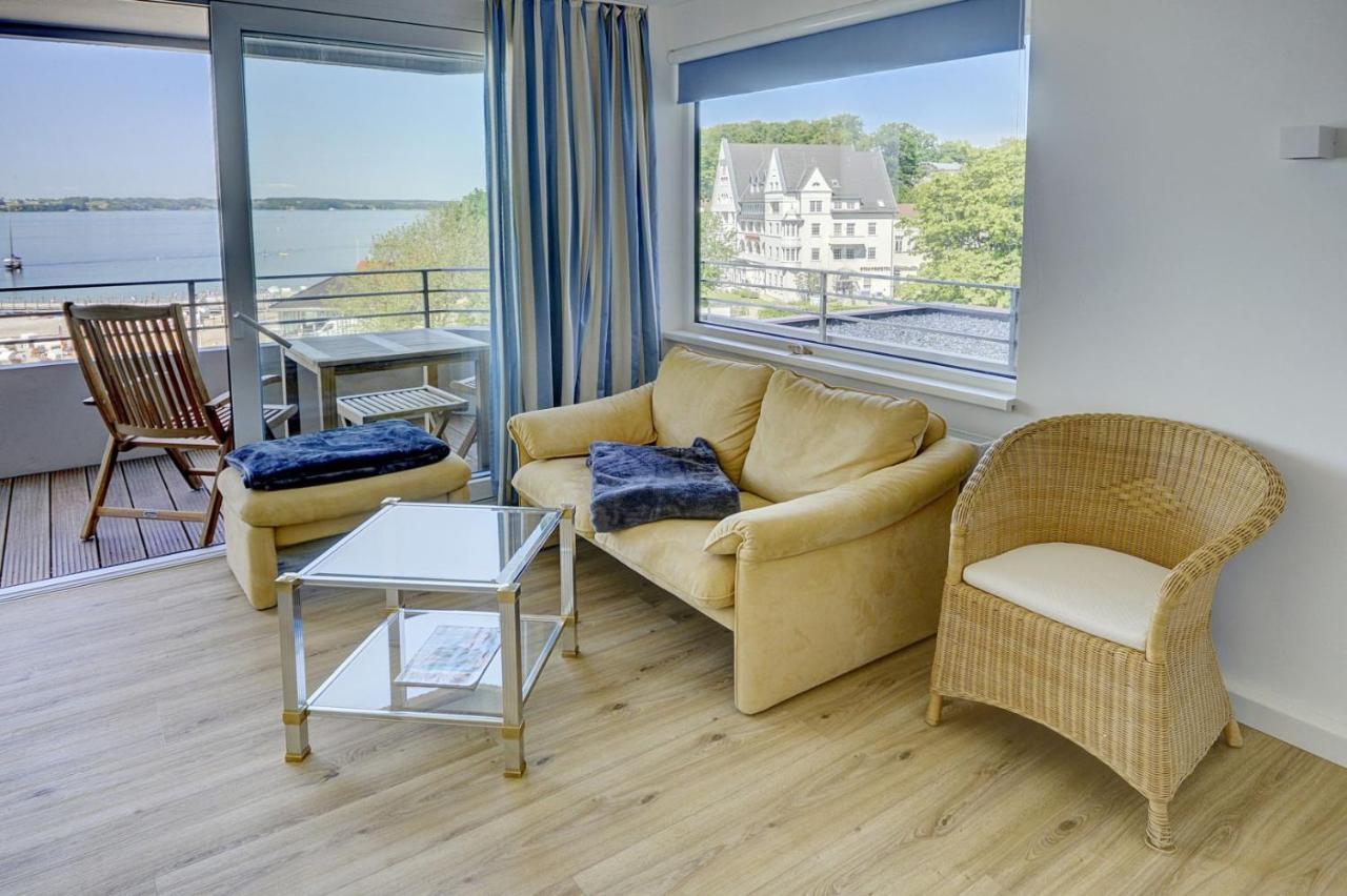 Fewo1846 Intermar - Strandbude - Studioapartment Mit Balkon Und Meerblick Gluecksburg Luaran gambar