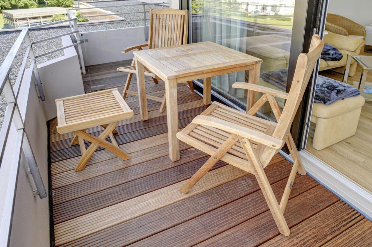 Fewo1846 Intermar - Strandbude - Studioapartment Mit Balkon Und Meerblick Gluecksburg Luaran gambar