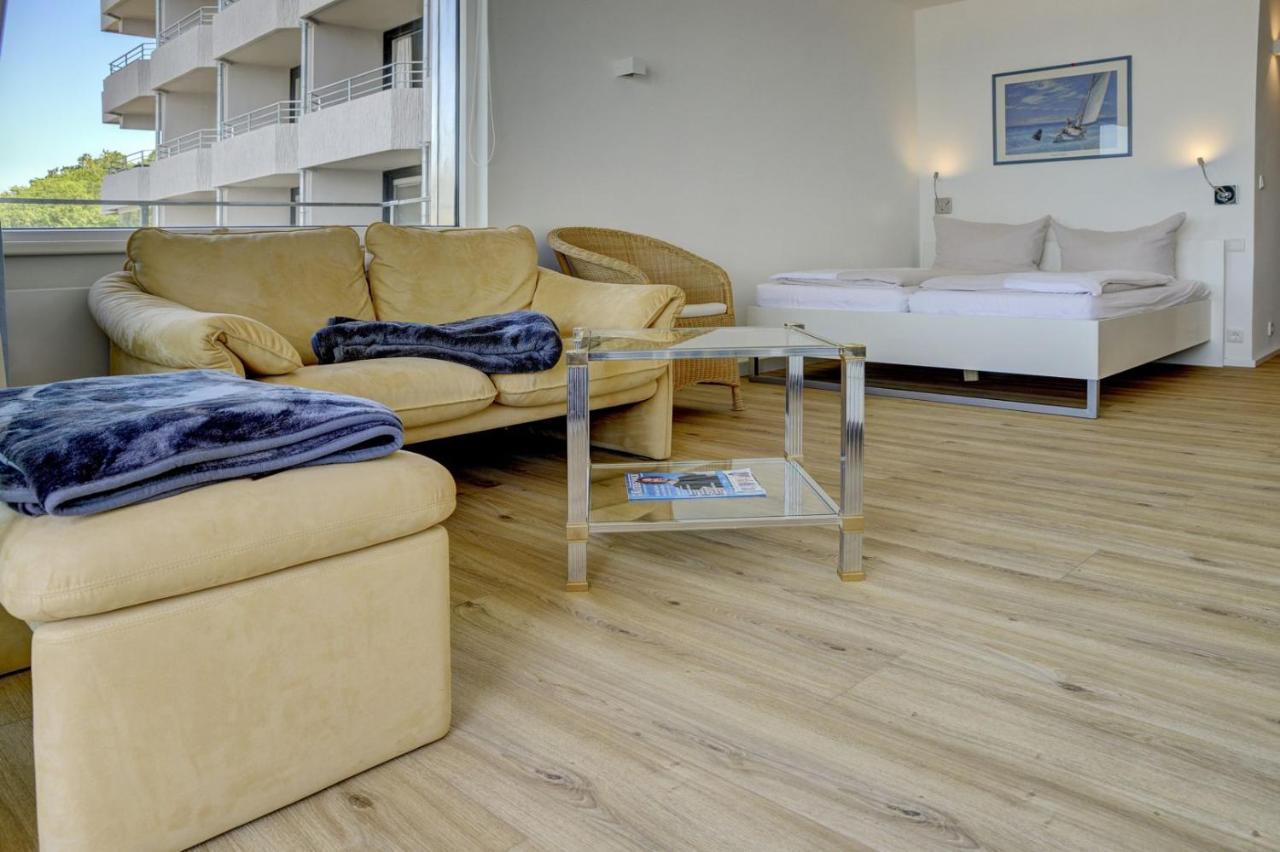 Fewo1846 Intermar - Strandbude - Studioapartment Mit Balkon Und Meerblick Gluecksburg Luaran gambar