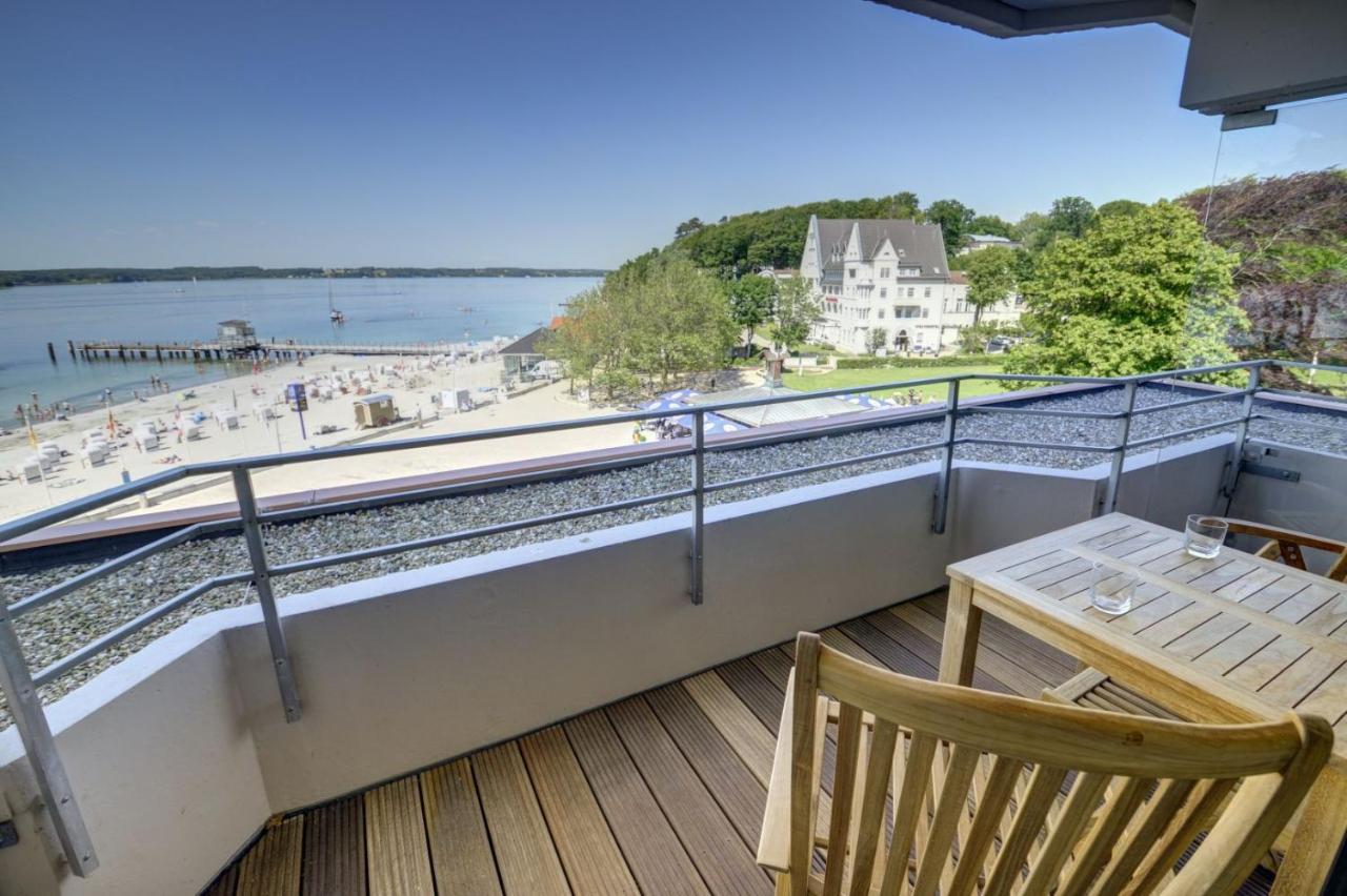 Fewo1846 Intermar - Strandbude - Studioapartment Mit Balkon Und Meerblick Gluecksburg Luaran gambar